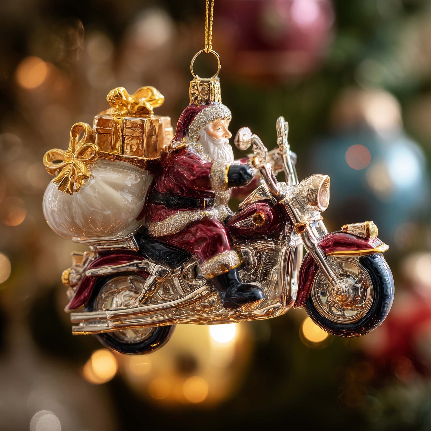Jolly Engine Christmas Mica Ornament GFSPYC168