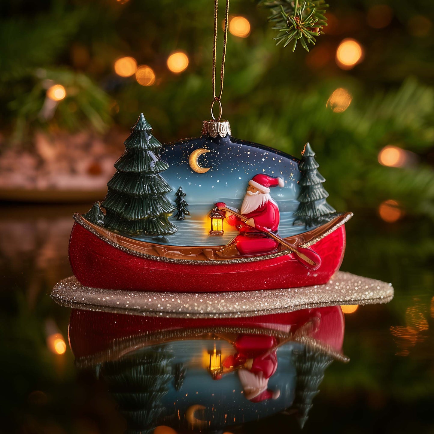 Jolly Engine Christmas Mica Ornament GFSPYC170