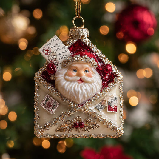 Jolly Santa Christmas Mica Ornament GFSPYC69