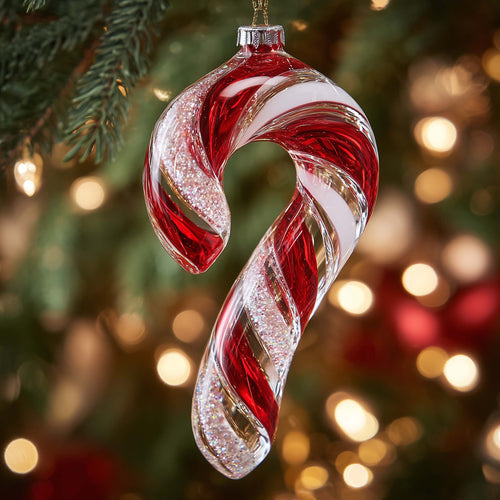 Peppermint Swirl Christmas Mica Ornament GFSPYC81
