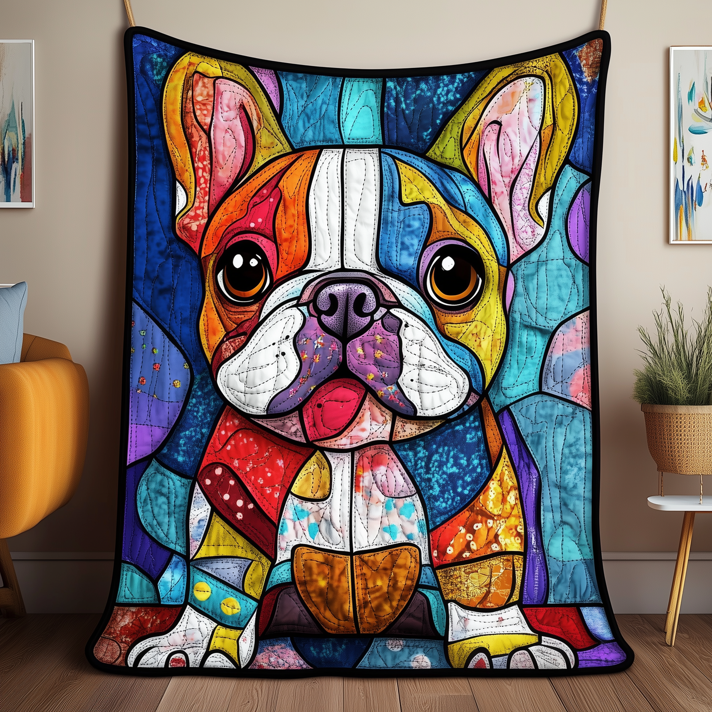French Bulldog Quilted Blanket GFTOAB033