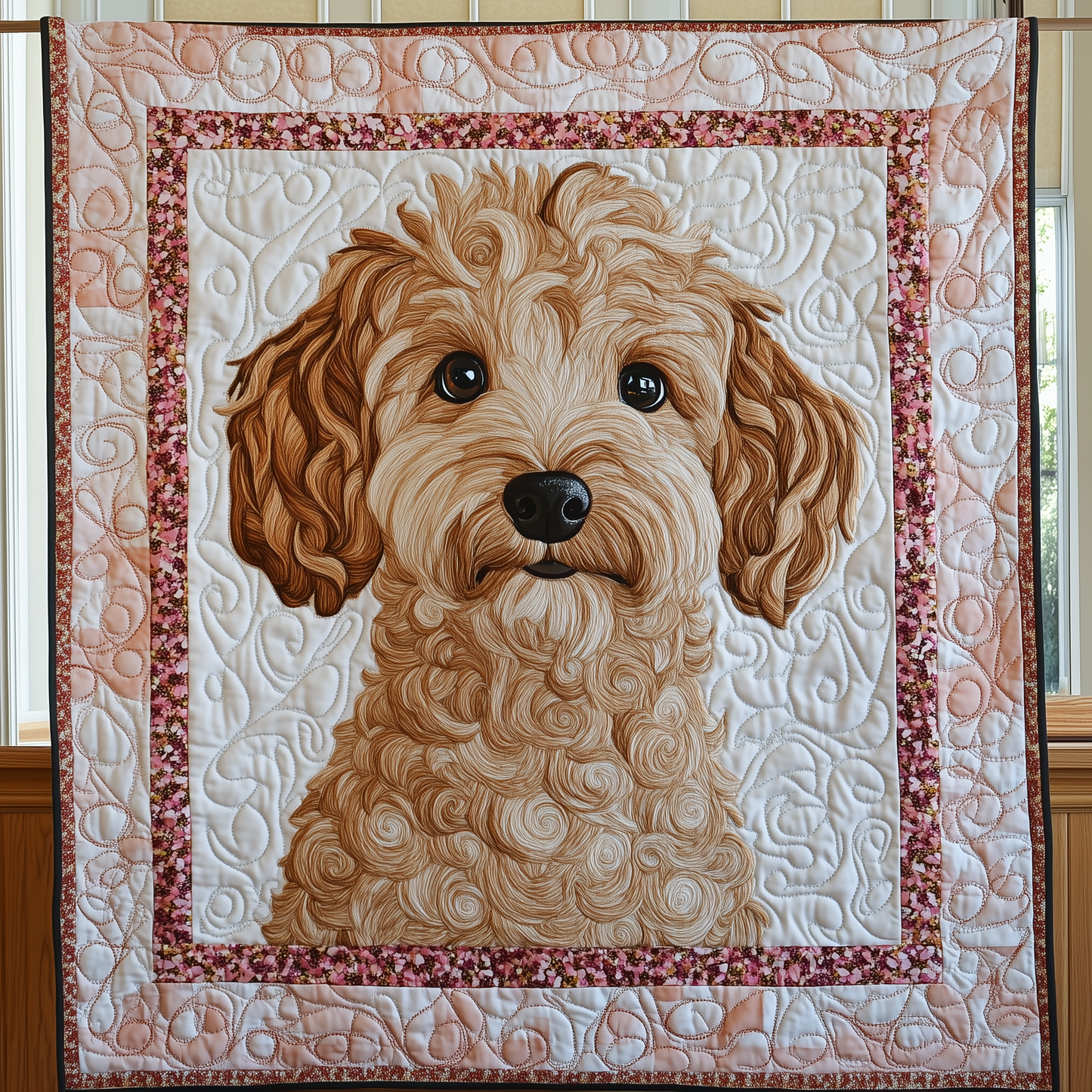 Adorable Goldendoodle Quilted Blanket GFTOAB1281