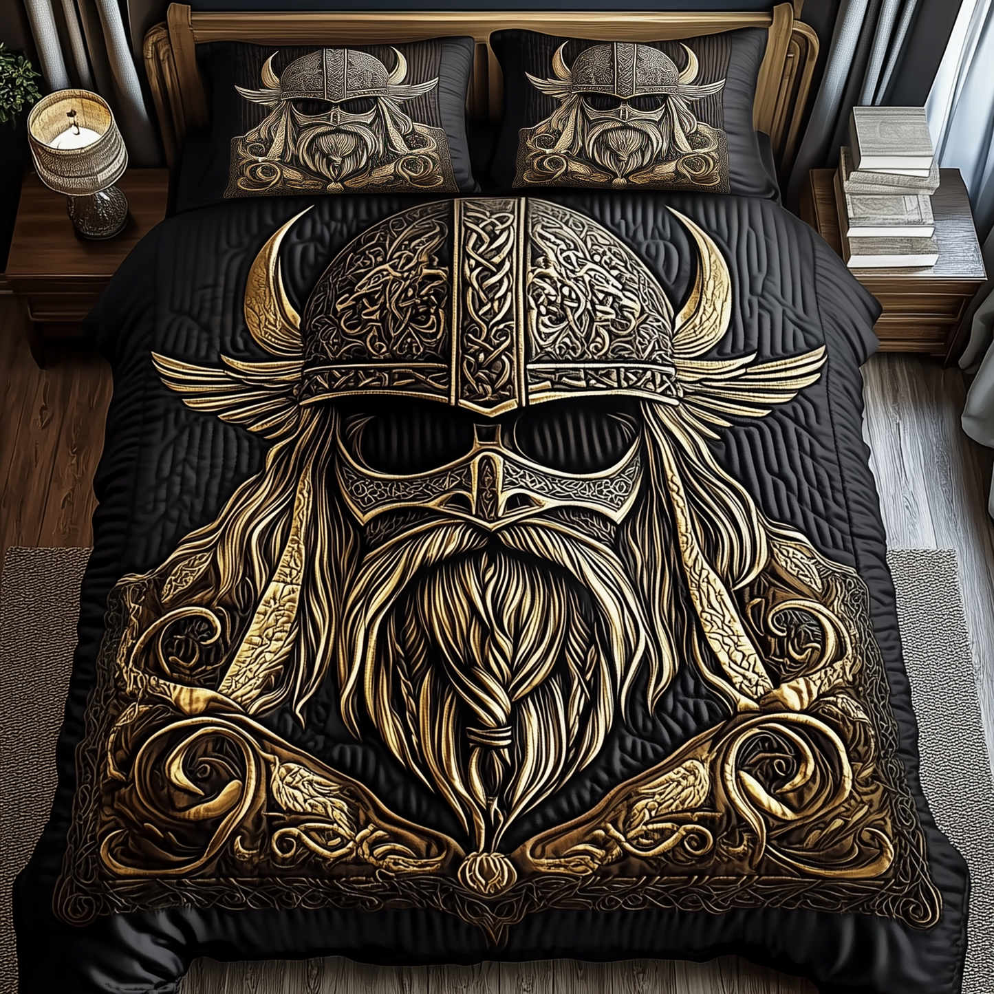 Viking 3-Piece Quilted Bedding Set GFTOAB1319