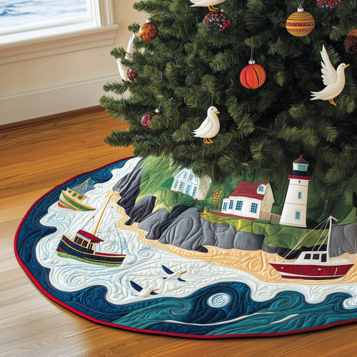 Christmas Coastal Quilted Tree Skirt GFTOAB1637