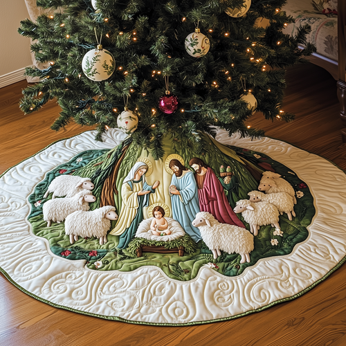 Nativity Scene Quilted Tree Skirt GFTOAB1710