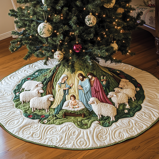 Nativity Scene Quilted Tree Skirt GFTOAB1710