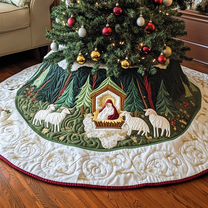 Nativity Scene Quilted Tree Skirt GFTOAB1714