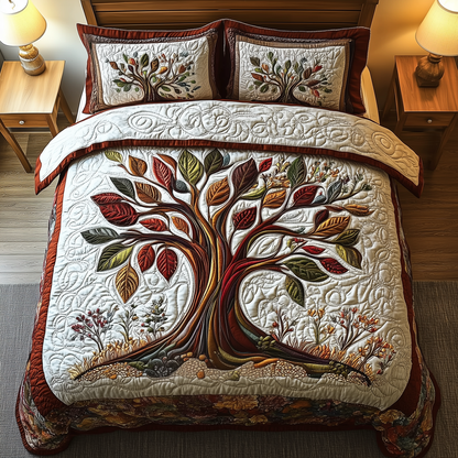 Tree Of Life 3-Piece Quilted Bedding Set GFTOAB1734
