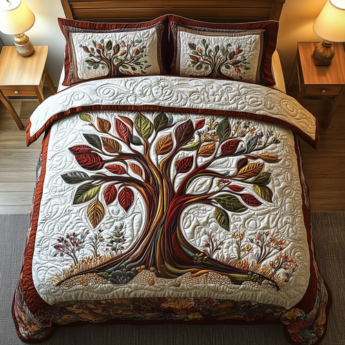 Tree Of Life 3-Piece Quilted Bedding Set GFTOAB1734