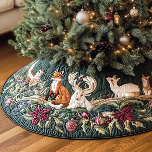 Woodland Animals Quilted Tree Skirt GFTOAB1764