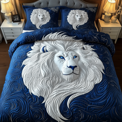 Majestic Lion 3-Piece Quilted Bedding Set GFTOAB2013
