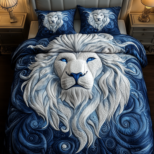 Majestic Lion 3-Piece Quilted Bedding Set GFTOAB2017