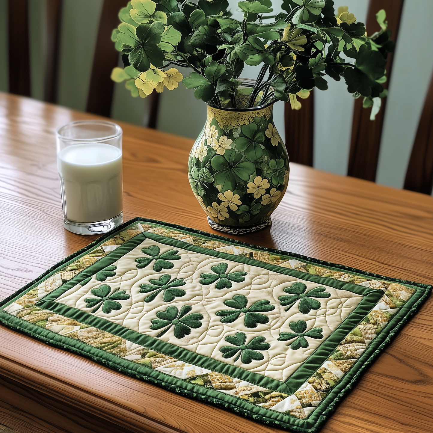Irish Shamrock Quilted Placemat GFTOAB2418