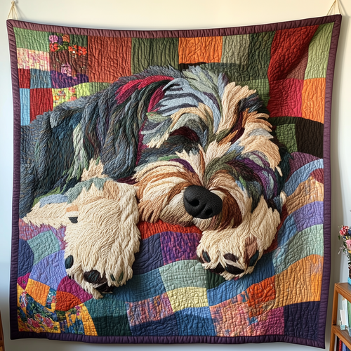 Pawfect Rest Schnauzer Quilted Blanket GFTOAB2463