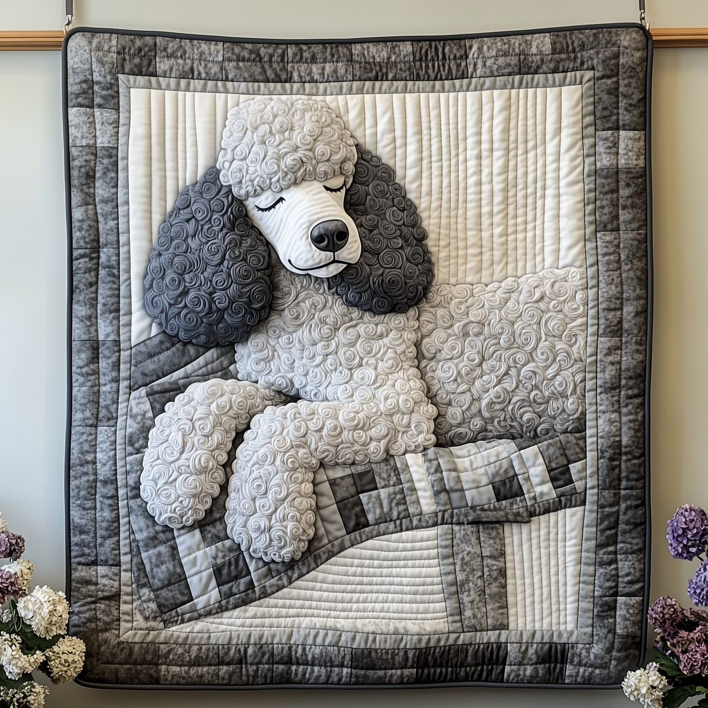 Lazy Poodle Quilted Blanket GFTOAB2478