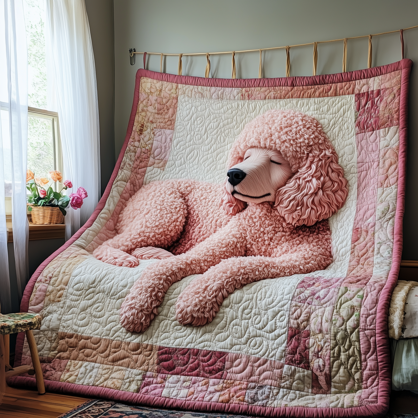 Pawfect Rest Poodle Quilted Blanket GFTOAB2480