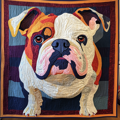 English Bulldog Quilted Blanket GFTOAB2590