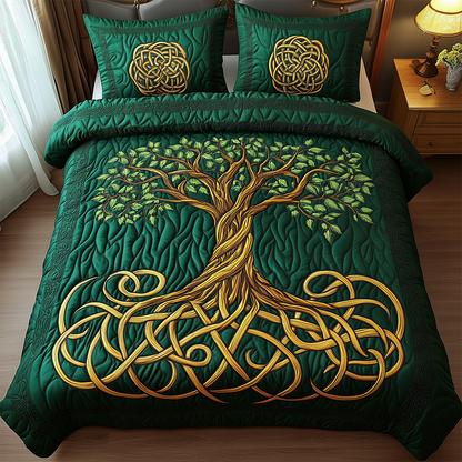 Tree Of Life 3-Piece Quilted Bedding Set GFTOAB2698