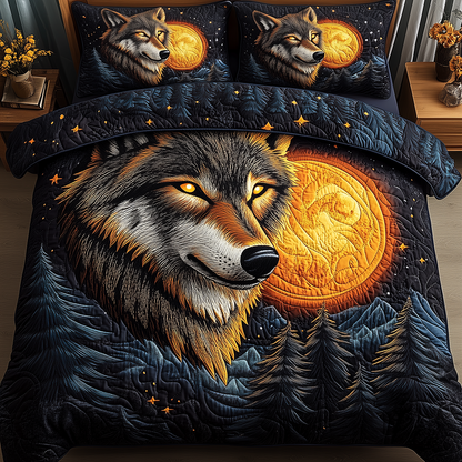 Moonlit Howl 3-Piece Quilted Bedding Set GFTOAB2850