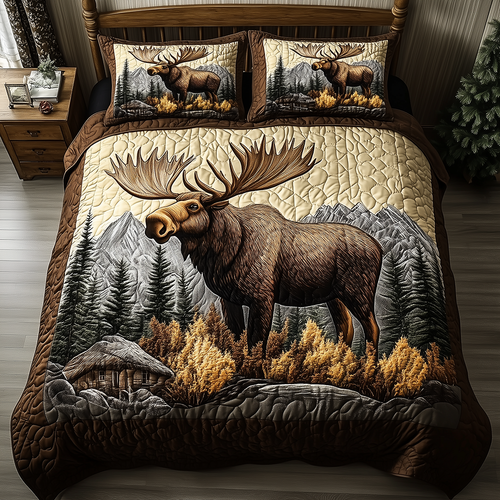 Wilderness Wanderer 3-Piece Quilted Bedding Set GFTOAB2853