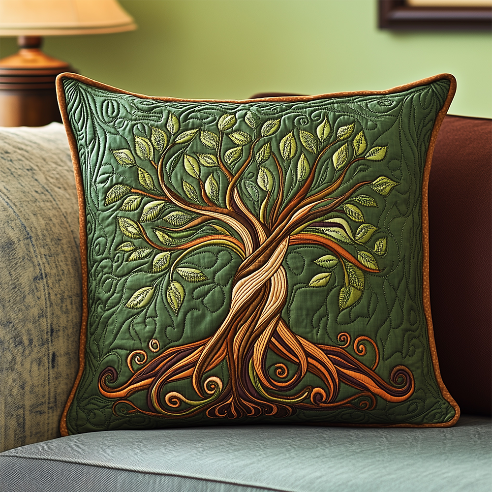Tree Of Life Quilted Pillow Case GFTOAB2982