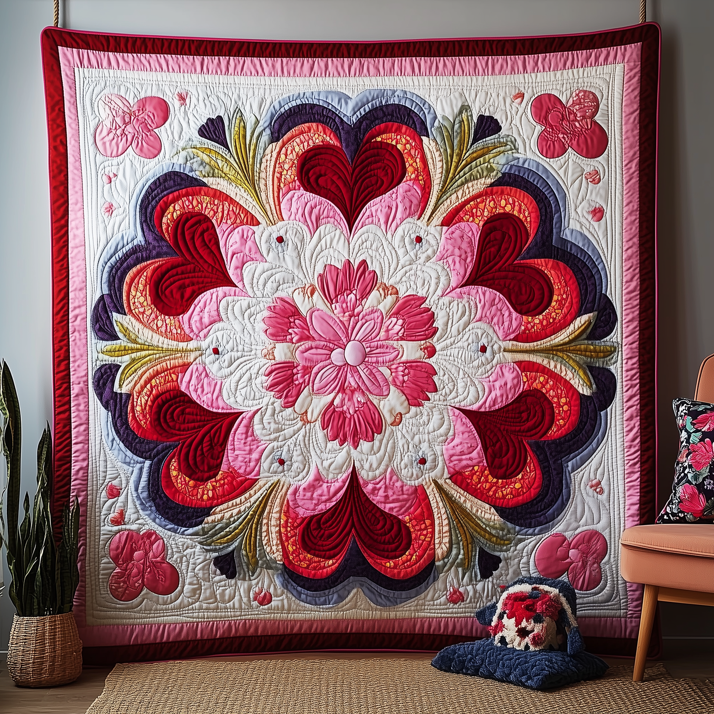 Wholeness of the Heart Quilted Blanket GFTOAB3015