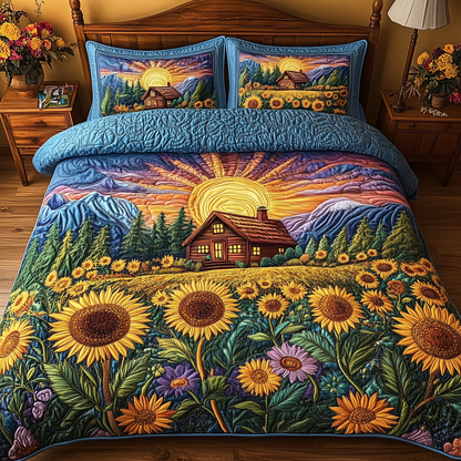 The Sunny Cabin 3-Piece Quilted Bedding Set GFTOAB3057