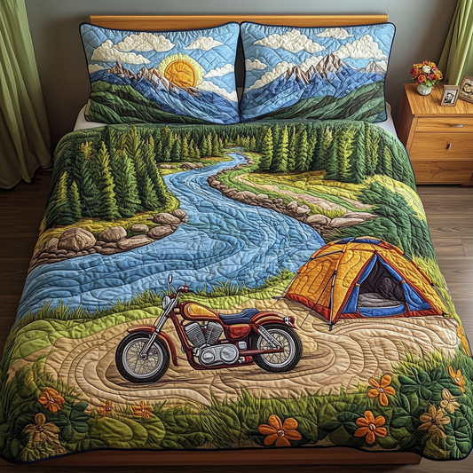 Adventure Awaits 3-Piece Quilted Bedding Set GFTOAB3066