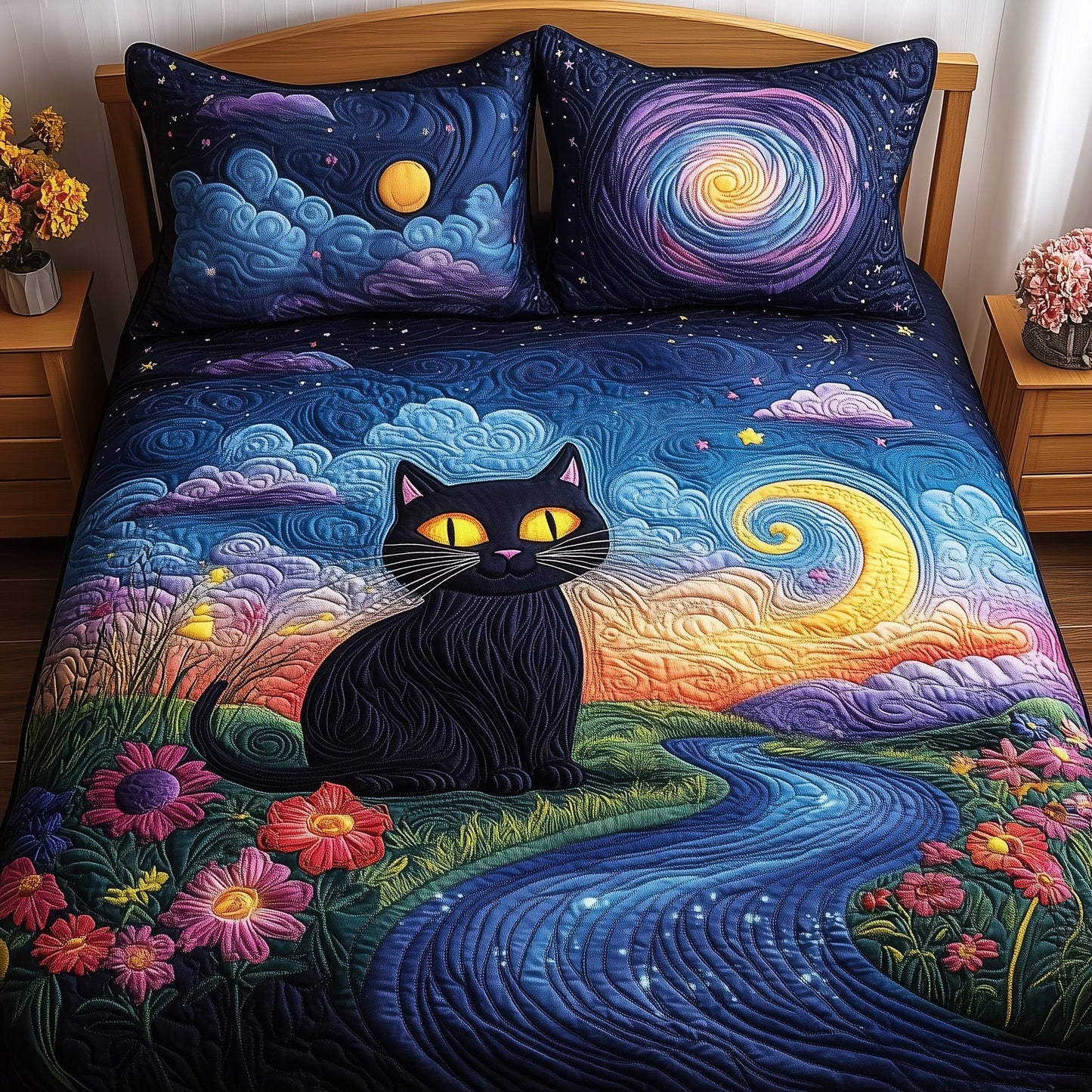 Stellar Paws 3-Piece Quilted Bedding Set GFTOAB3120