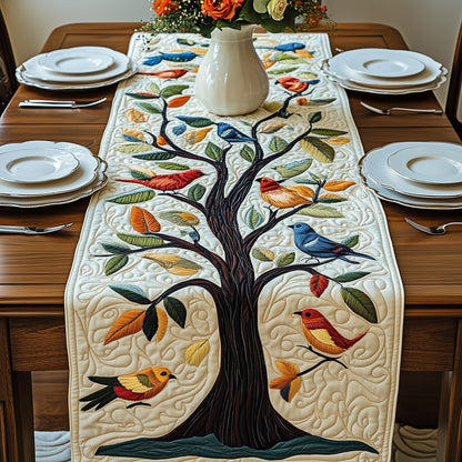 Tropical Tree Of Life Quilted Table Runner GFTOAB3159
