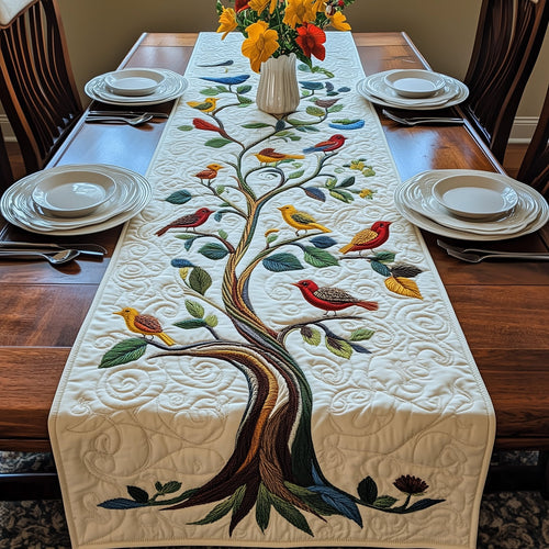 Tropical Tree Of Life Quilted Table Runner GFTOAB3160