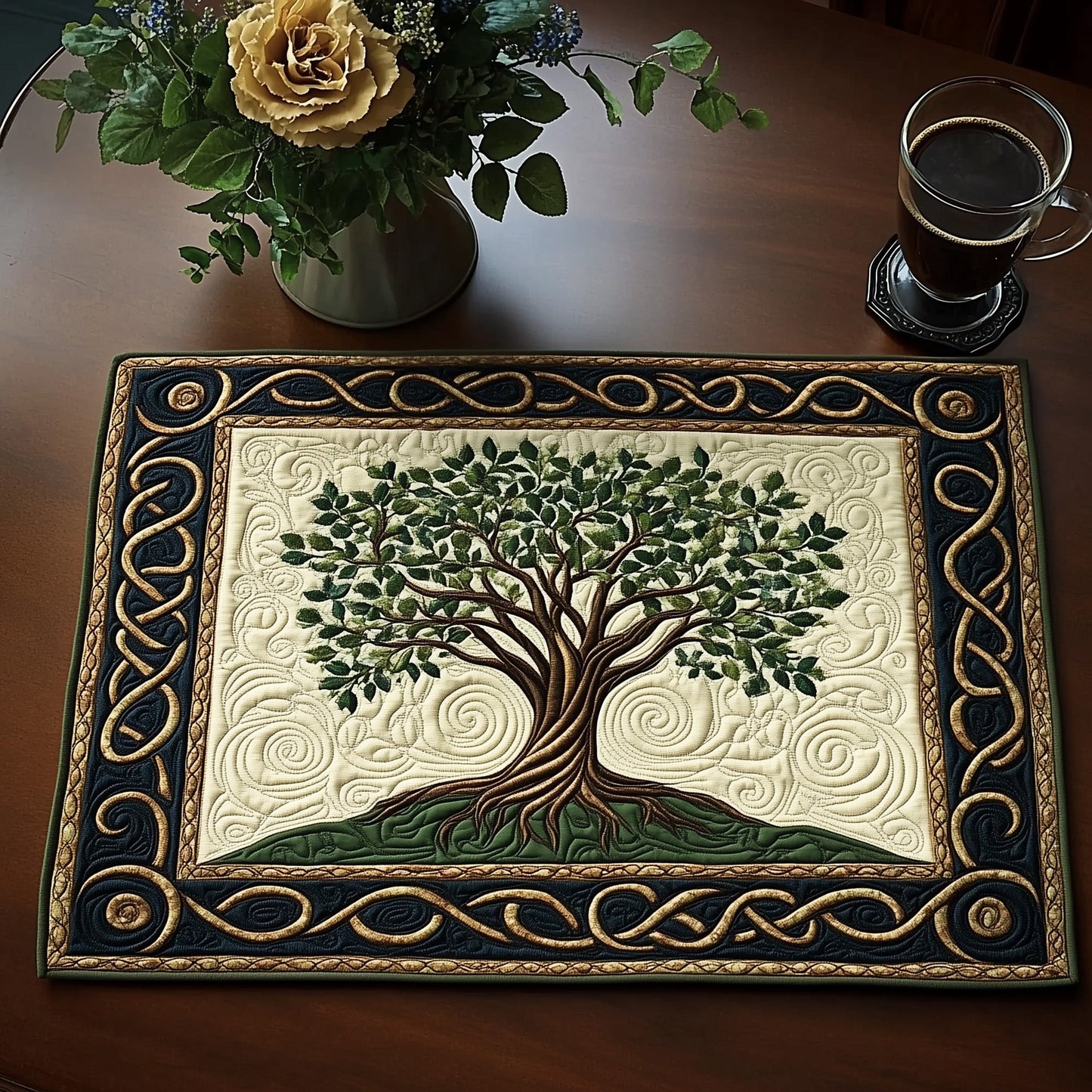 Tree Of Life Quilted Placemat GFTOAB3246