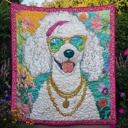Poodle Quilted Blanket GFTOAB325