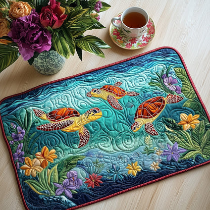 Tropical Turtle Quilted Placemat GFTOAB3479