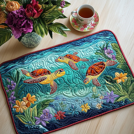 Tropical Turtle Quilted Placemat GFTOAB3479