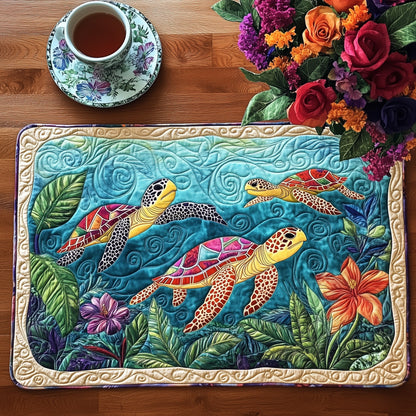 Tropical Turtle Quilted Placemat GFTOAB3480