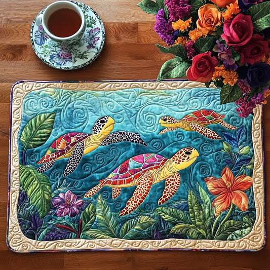 Tropical Turtle Quilted Placemat GFTOAB3480