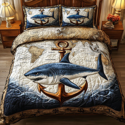 Terror of the Deep 3-Piece Quilted Bedding Set GFTOAB3889