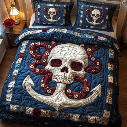 Nautical Nightmare 3-Piece Quilted Bedding Set GFTOAB3942