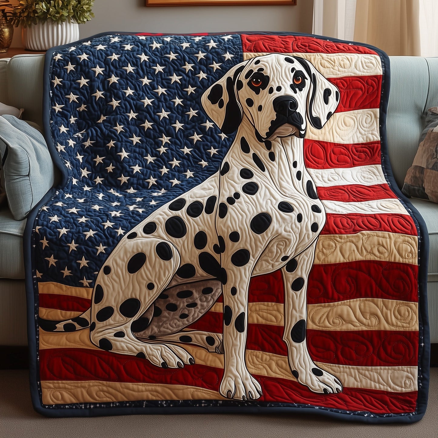 Dashing Dalmatian Quilted Blanket GFTOAB4030
