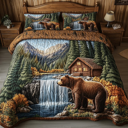 Rustic Retreat 3-Piece Quilted Bedding Set GFTOAB4091