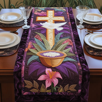Ash Wednesday Quilted Table Runner GFTOAB4314