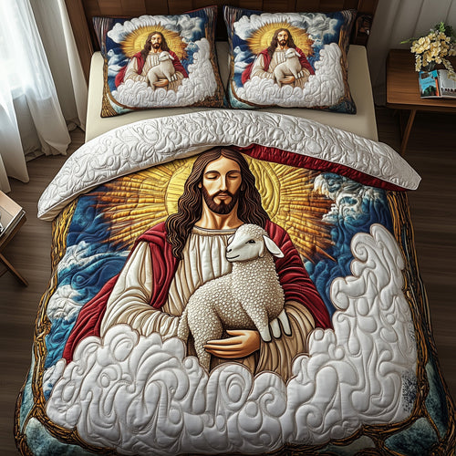 Divine Protection 3-Piece Quilted Bedding Set GFTOAB4852