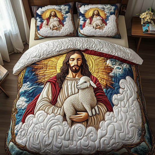 Divine Protection 3-Piece Quilted Bedding Set GFTOAB4852