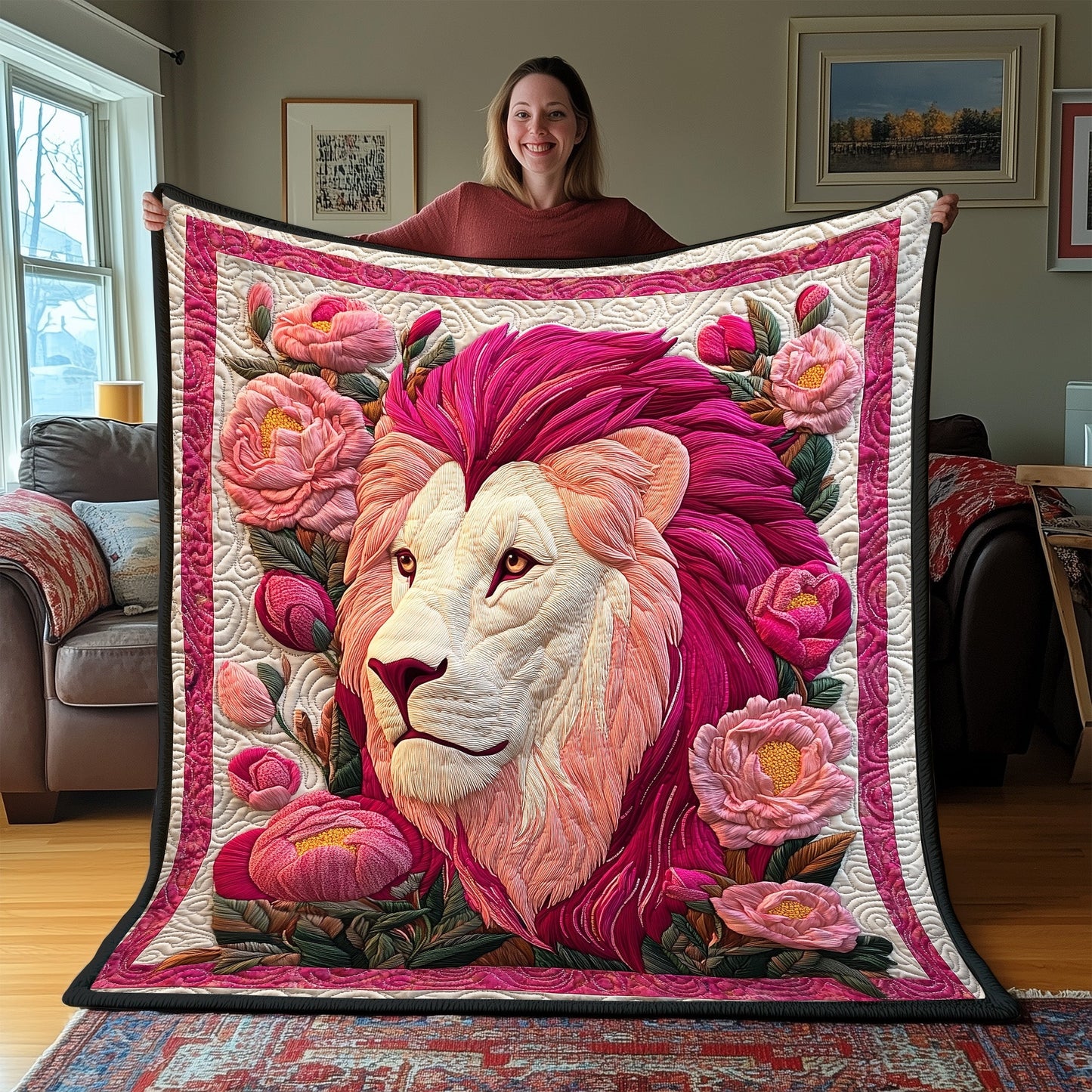 Lion Quilted Blanket GFTOAB5064