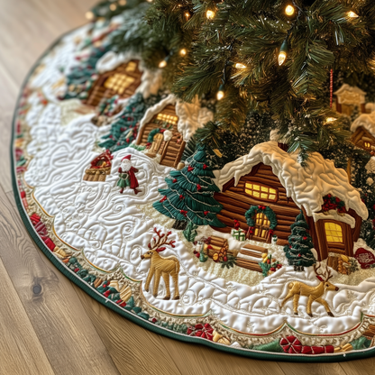 Christmas Winter Wonderland Quilted Tree Skirt GFTOAB639