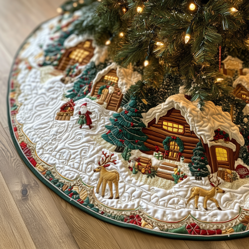 Christmas Winter Wonderland Quilted Tree Skirt GFTOAB639