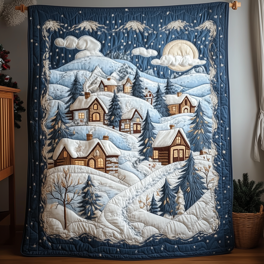 Christmas Village Quilted Blanket GFTOAB995