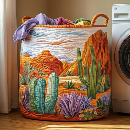 Cactus Heaven Quilted Laundry Basket GFTOHD10062