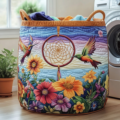 Dreamcatcher Serenity Quilted Laundry Basket GFTOHD10230